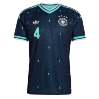 Camiseta Alemania Jonathan Tah #4 Segunda Equipación Replica Mundial 2026 mangas cortas